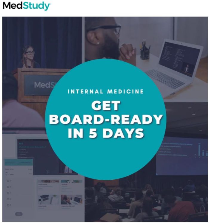 2024 Medstudy Internal Medicine Review Course – March 16-20, 2024 (Videos)